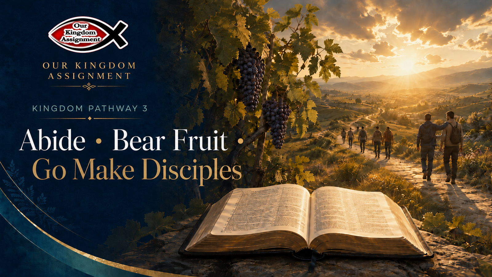 Kingdom Pathway 3 — Abide → Bear Fruit → Go Make Disciples
