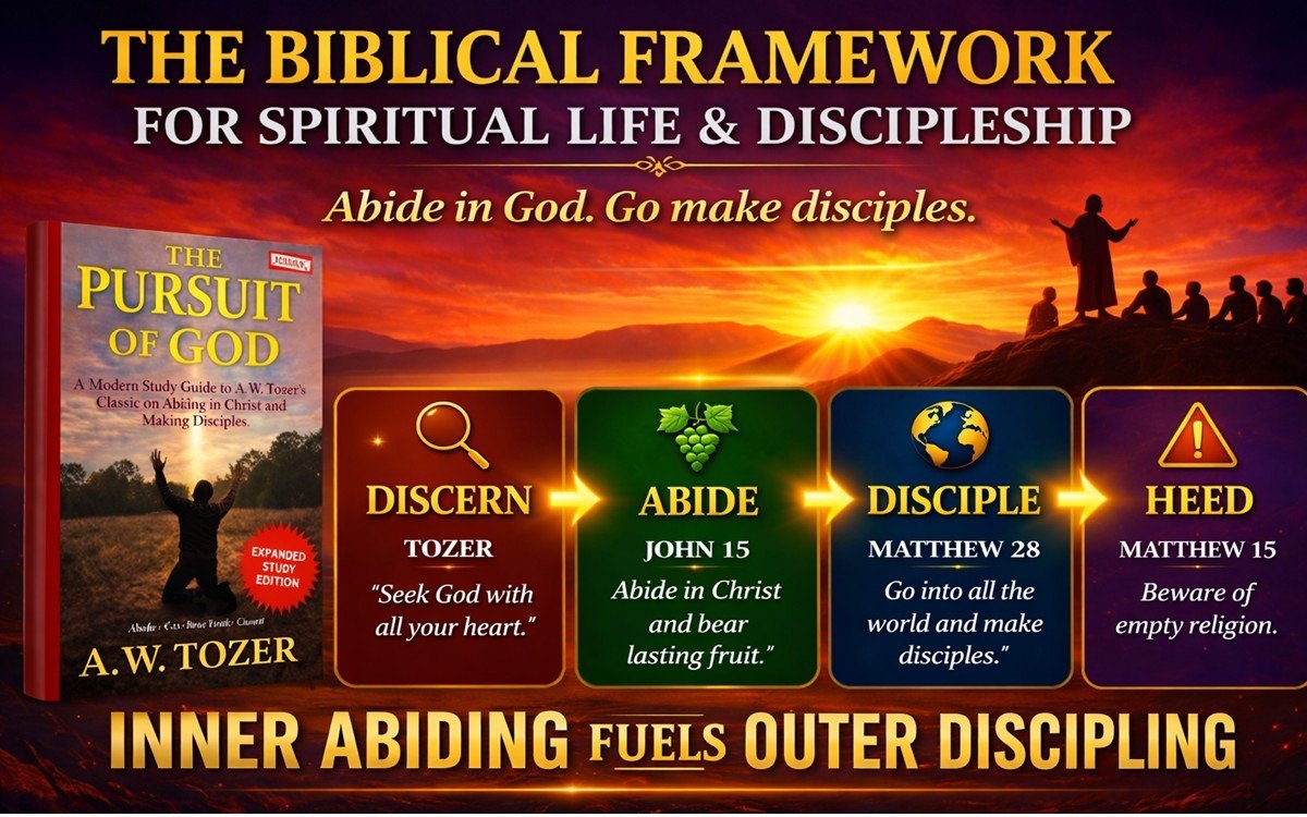 Biblical framework: discern, abide, disciple, and heed