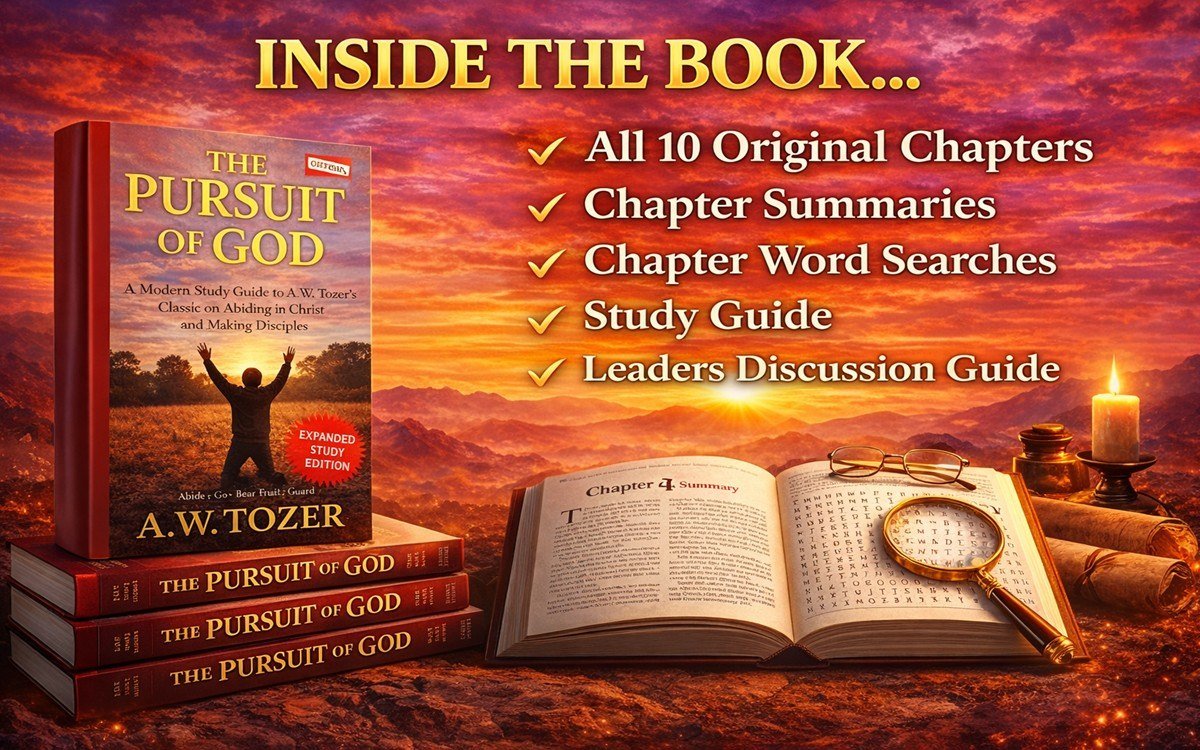 Inside the book: original chapters, summaries, word searches, study guide, and leader guide